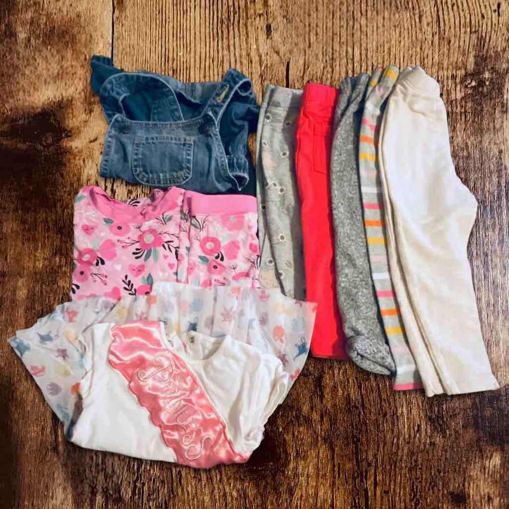 Little girls 18 mo Lot with various brands including Disney and Gap pants
